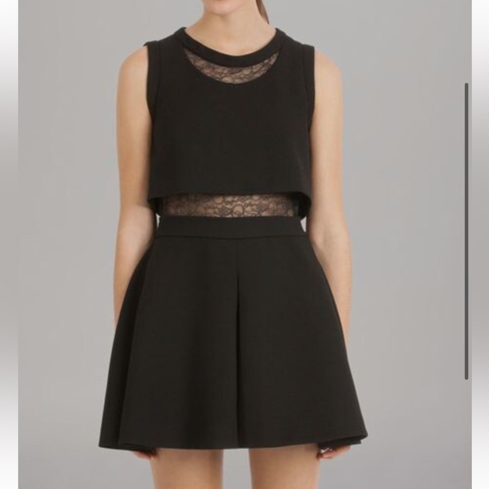 Maje Black Tiered A-Line Cocktail Dress (2)